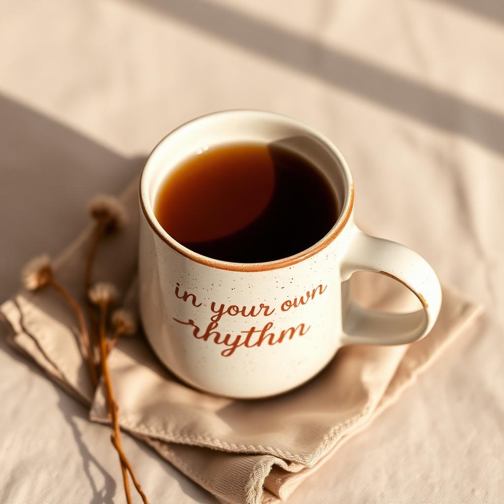 In Your Own Rhythm Mug — Bloom Street merch preview